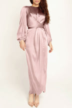Hana Fashion Stars Solid Tailored Dress with Premium Casual Styling