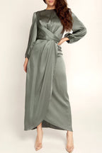 Hana Fashion Stars Solid Tailored Dress with Premium Casual Styling