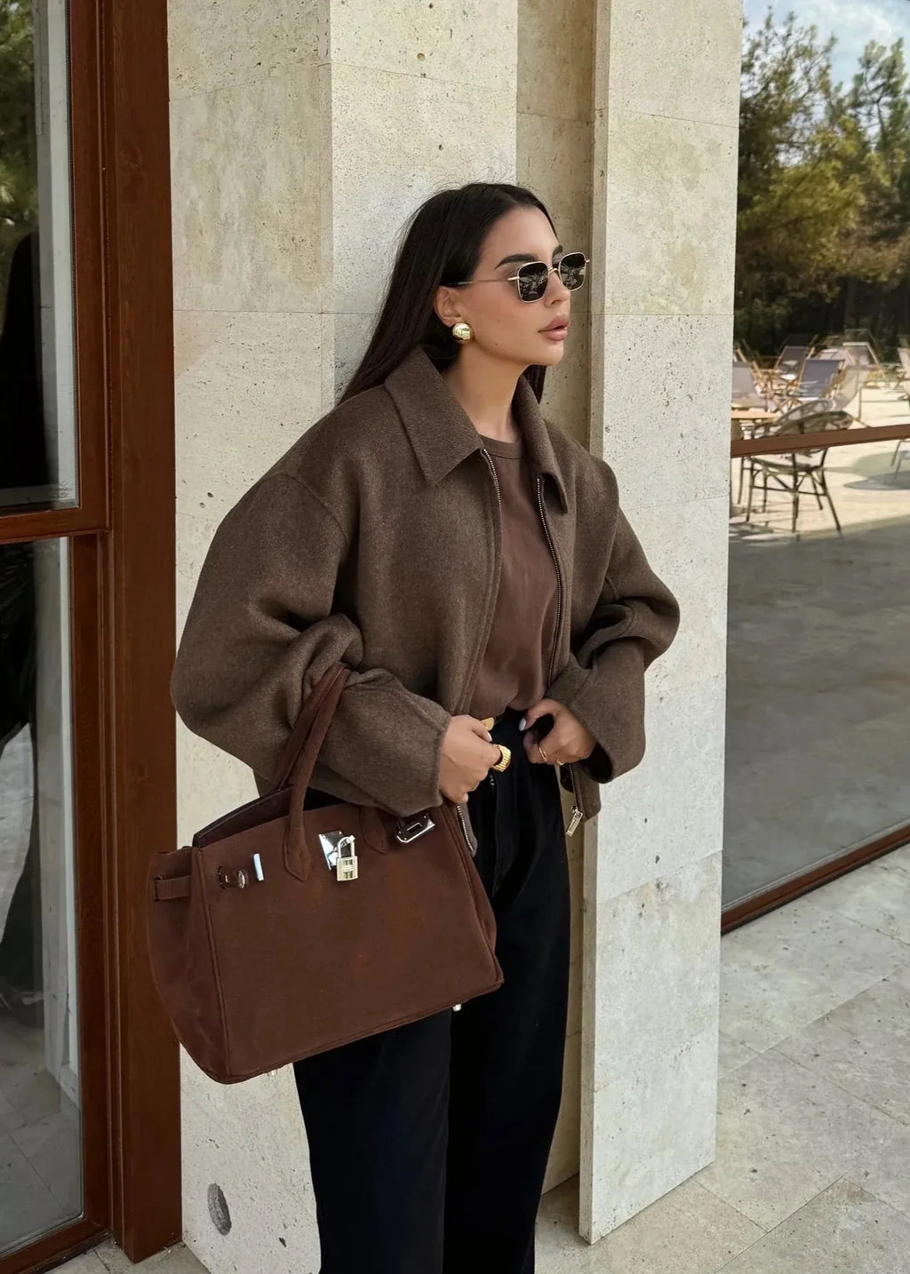 Timeless Woolen Lapel Jacket – Fall & Winter Essential
