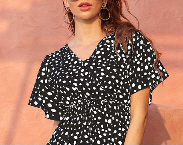 Jaleah Printed Satin Wrap Dress FINAL