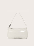 Crocodile Embossed Baguette Bag