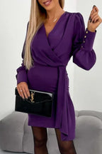 Griselda Sexy Elegant Solid Elegant Dress for Smart Casual Fashion