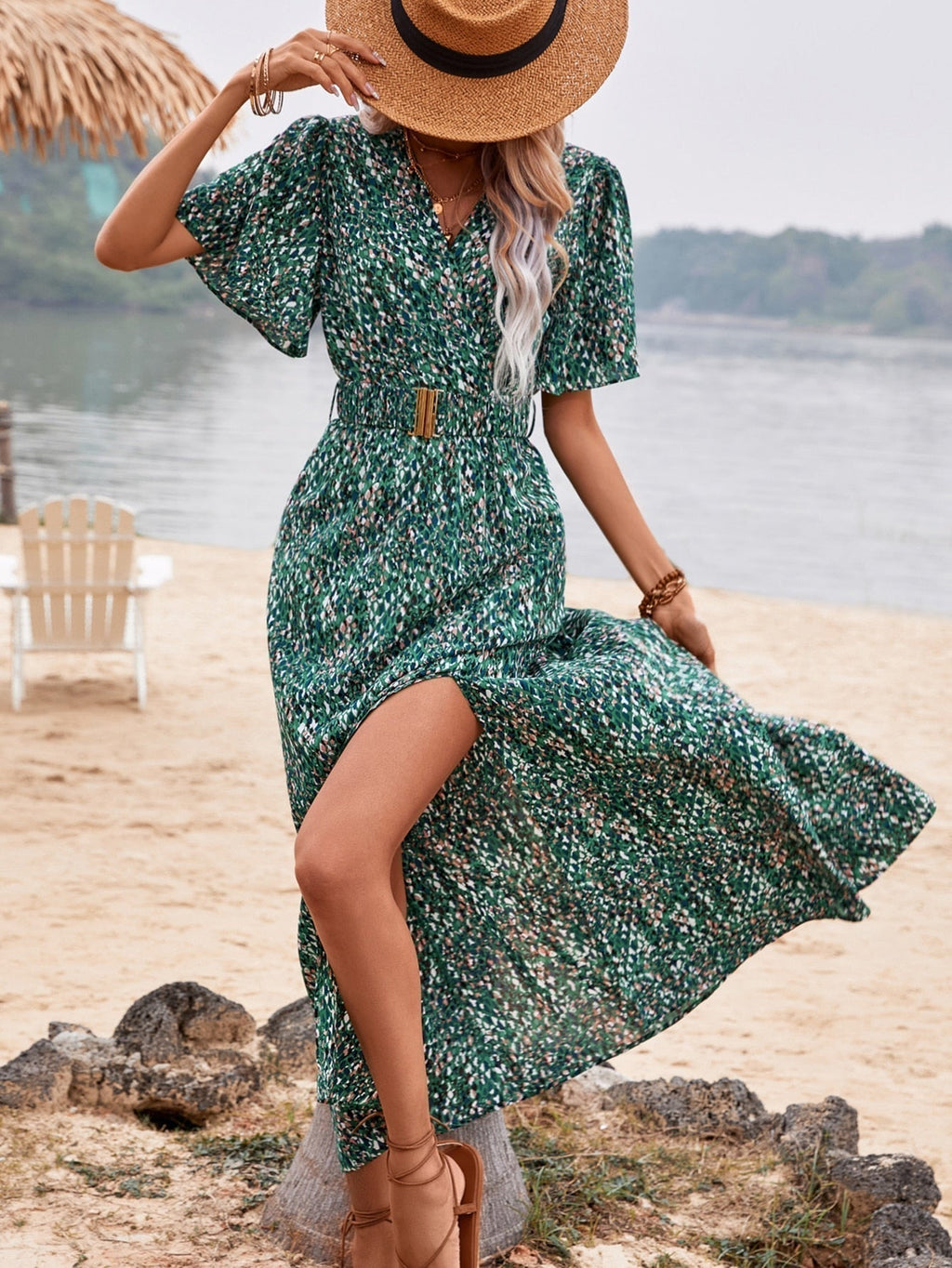 Tania Exclusive Maxi Dress Butterfly Style Designer Edit
