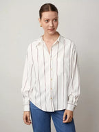 Lapel Button Front Shirt With Pocket Details For Office