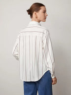Lapel Button Front Shirt With Pocket Details For Office
