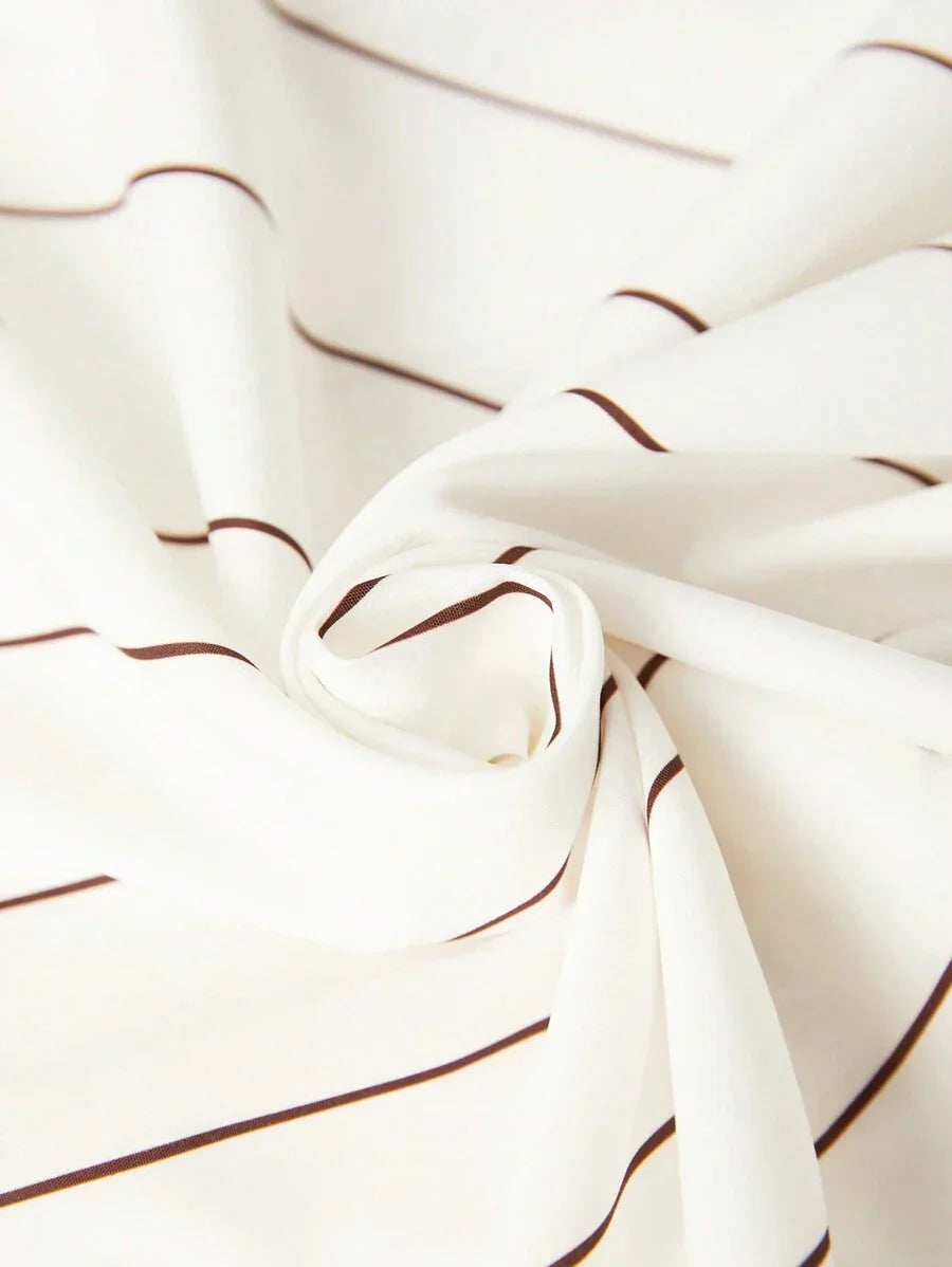 Lapel Button Front Shirt With Pocket Details For Office