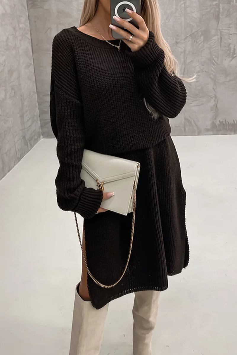 Camille Elegant Simple Plain Dress with Minimalist Everyday Styling