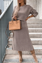 Camille Elegant Simple Plain Dress with Minimalist Everyday Styling
