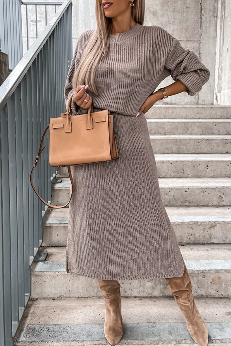 Camille Elegant Simple Plain Dress with Minimalist Everyday Styling