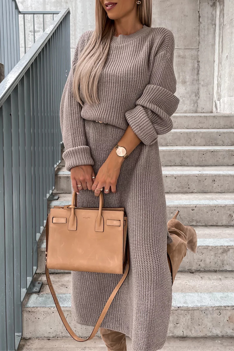 Camille Elegant Simple Plain Dress with Minimalist Everyday Styling
