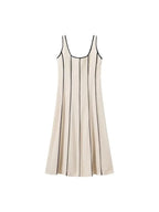 Fitted Silhouette Striped Tank Dress