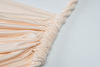 Delia Asymmetrical Dress Beige