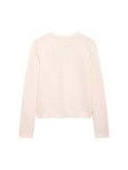 Gold Decorated Row Button Short Knitted Cardigan