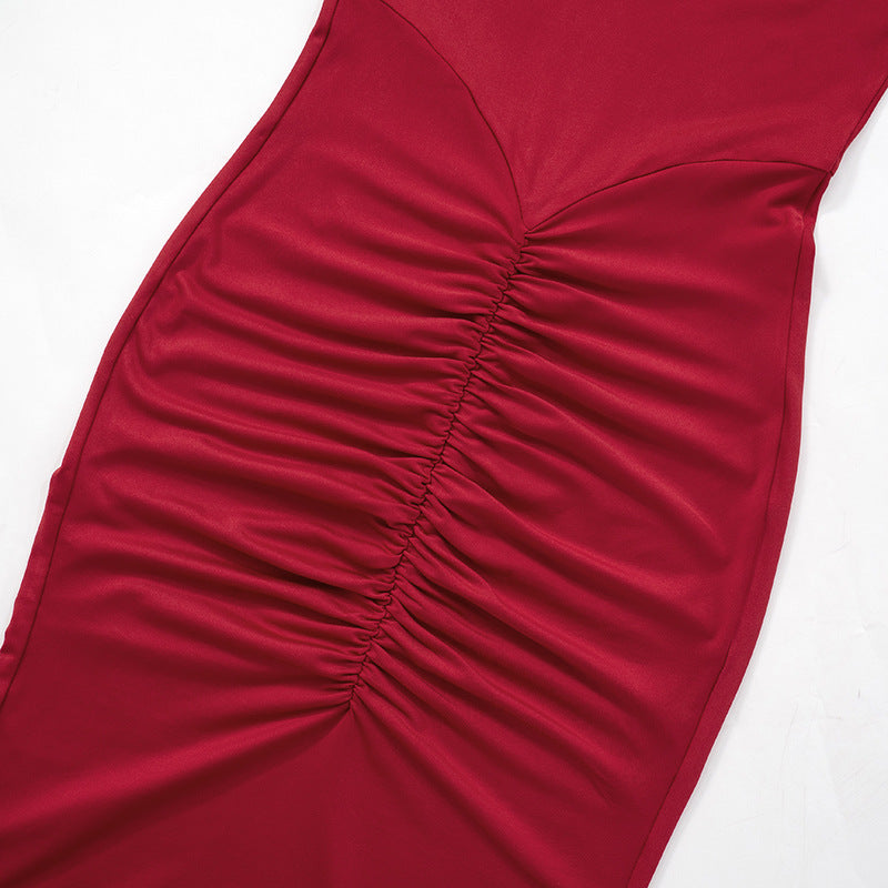 Red Rose Maxi Dress Red