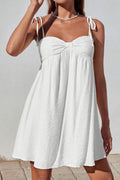Bow Tie up Cami Mini Dress