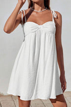 Bow Tie up Cami Mini Dress