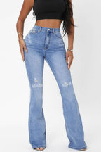 Stylish Pocket Casual Stretch Ripped Jeans