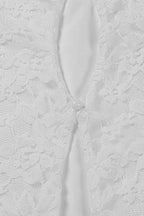 Hollow Out Buttoned Bodycon Lace Dress