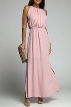 Francesca Chic Casual Sleeveless Round Neck Long Dress Everyday Luxe Edit