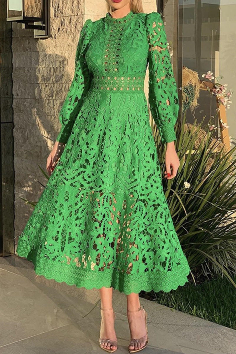 Herberta Effortless Long Sleeve Dress Statement Occasion Edit