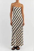 Heraclea Chic Scoop Neck Sling Dress Boutique Collection