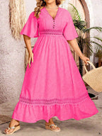 Laura Minimalist Line Plus Size Dress for Women Evening Wear Edit