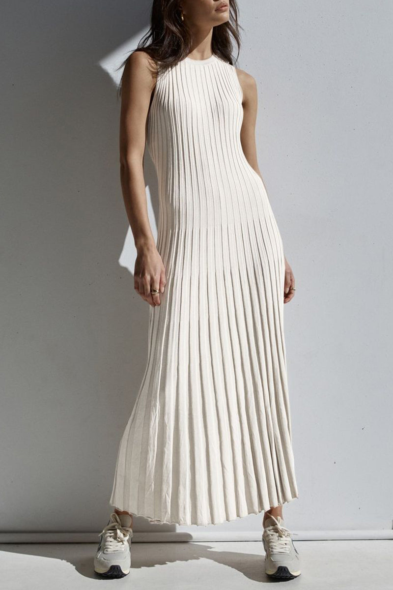 Paula Boutique Casual Sleeveless Dresses with Fixed Frenulum and O Neck Everyday Luxe Edit