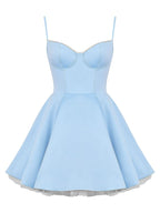 Cinderella Blue Tulle Mini Dress