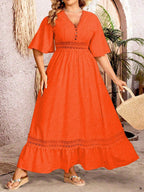 Laura Minimalist Line Plus Size Dress for Women Evening Wear Edit