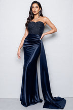 Eamone Sheath Sequin Embroidered Maxi Dress