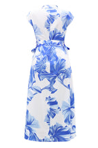 Pilar Premium Casual Long Dresses with Floral Print and Buttons, Turn Down Collar Designer Edit