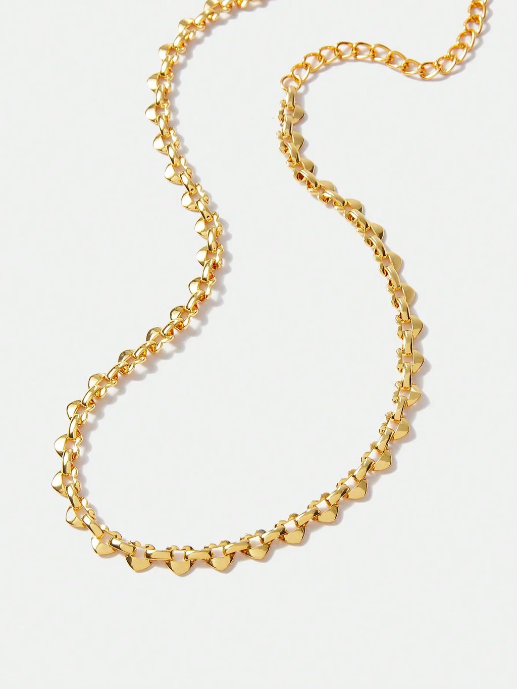 18K Gold Plated Minimalist Heart Necklace Timeless Everyday
