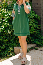 Encarni Casual Striped Pocket Dress with Relaxed Fit and Modern Casual Wear
