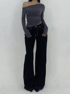Low Waist Straight Jeans