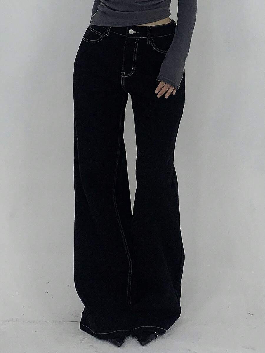 Low Waist Straight Jeans