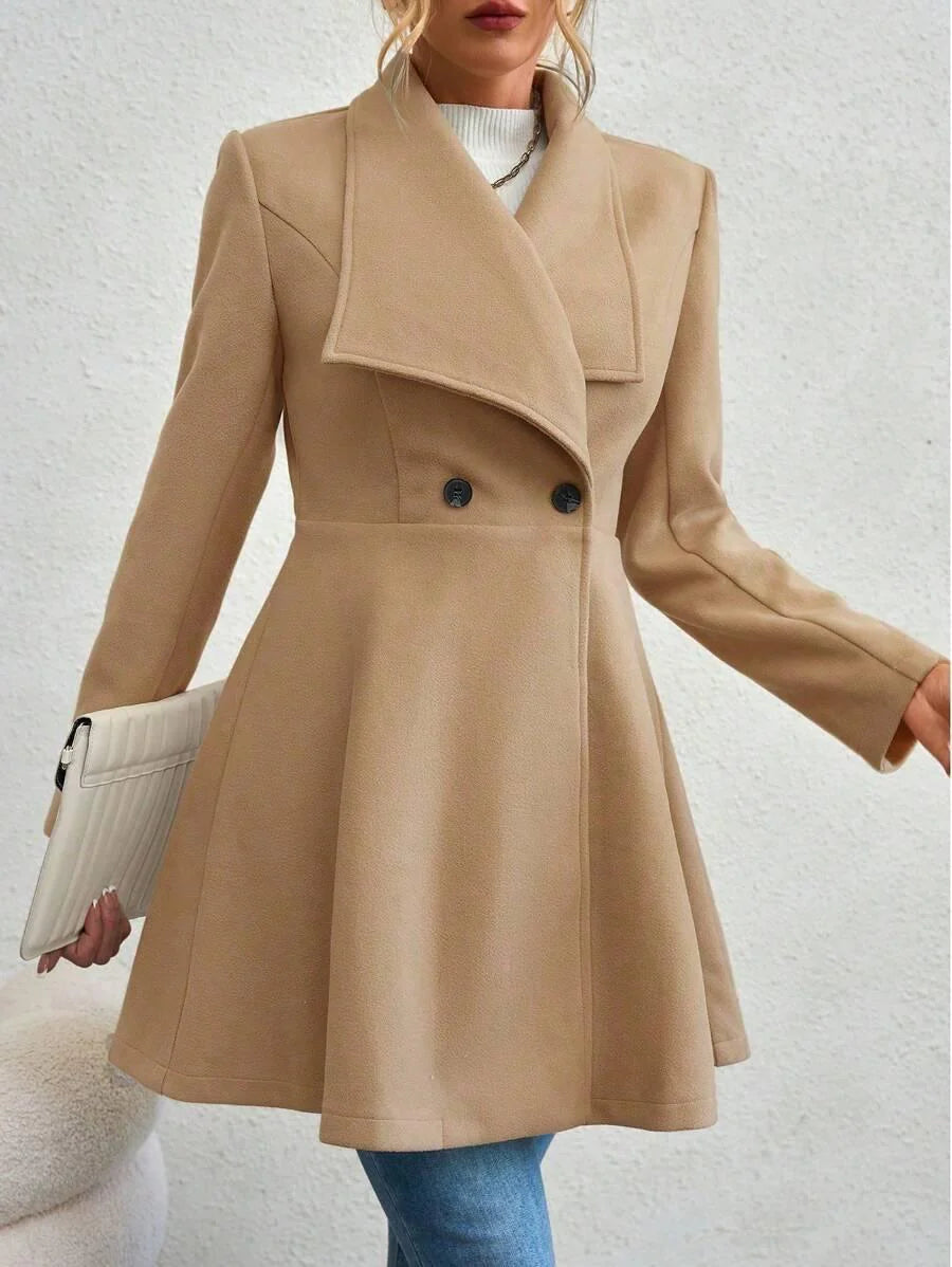 Lightweight Knitted Blend Jacket With Cinched Waist Casual