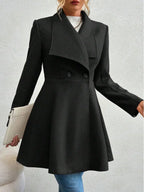 Lightweight Knitted Blend Jacket With Cinched Waist Casual