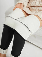 Cozy Knit High Waist Leggings For Running And Workouts