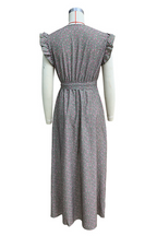 Yolanda Premium Casual Floral Print Street Dresses with Pocket Ruffles and a Line V Neck Statement Occasion Edit