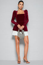 Bali Pleated Hem Mini Dress Two-Piece Set