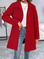 Casual Long Sleeve Belted Jacket For Daily Wear All Season