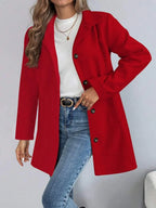 Casual Long Sleeve Belted Jacket For Daily Wear All Season