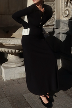 Klara Elegant Ruffle Braid Urban Dress for Seasonal Wardrobe Essential