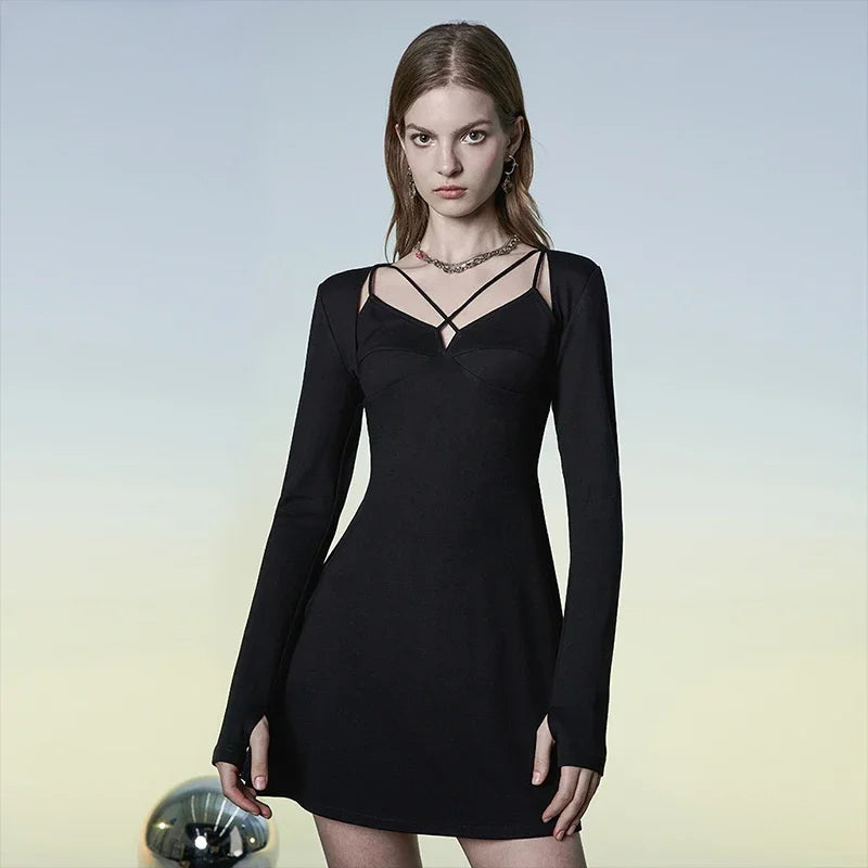 Punk Stylish Charming Sexy Slim Elastic A shape Dress