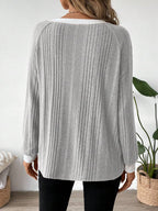 Colorblock Raglan Sweatshirt Round Neck Pullover Lined For Warmth Casual Daily