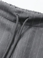 Minimalist Wide Leg Pants For Women Casual Solid Color Long Loose Mid Waist Trousers