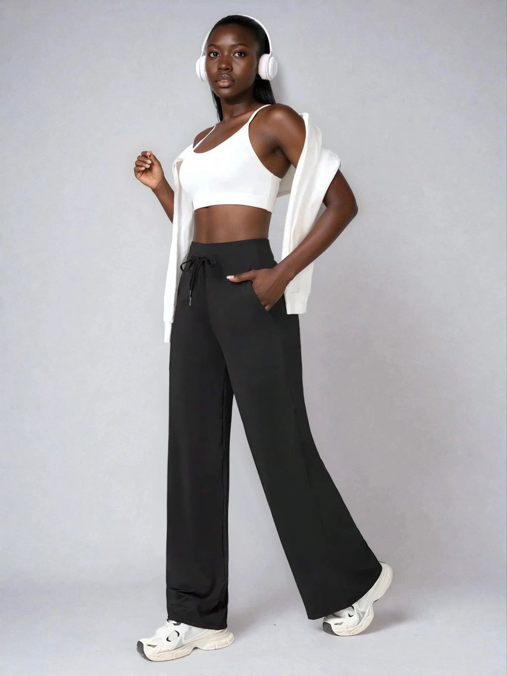 Zenflex Drawstring Flare Pants