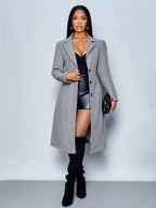 Winter Jacket With Defined Waist For Polished Workwear