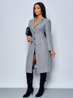 Winter Jacket With Defined Waist For Polished Workwear