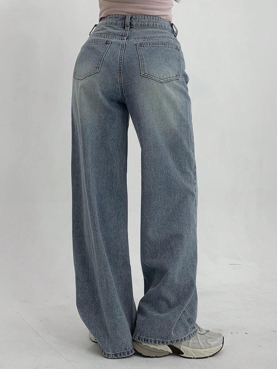 Low Waist Straight Jeans
